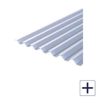 Plastmo EcoLite trapezplade, blåtonet, bredde 109 cm