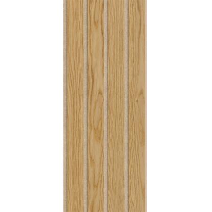 I-Wood Basic 4-lamel akustikpanel, klar olieret, beige filt og lys kerne, egefiner, 16 x 300 mm 