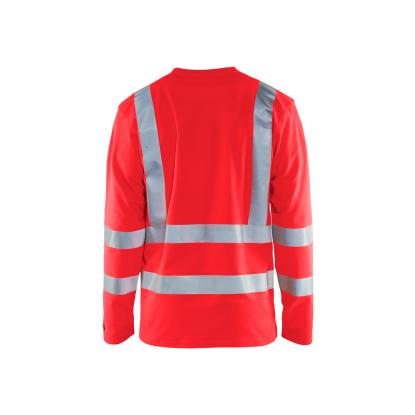 Blåkläder 3381 high vis UV t-shirt lang ærme, hi-vis rød