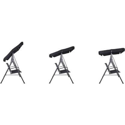 3-personers hængesofa, grå, 180 x 100 x 170 cm