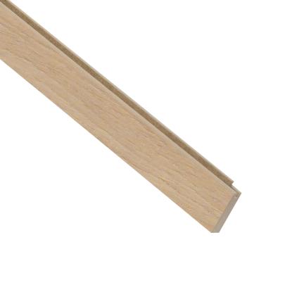 I-Wood UniPanel afslutningsliste, hvid olieret, lys kerne, egefiner, 16 x 55 x 2780 mm