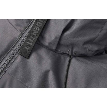 ID 0842 Hooded vinterjakke, silver grey