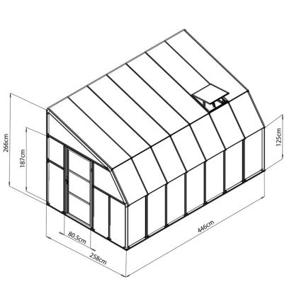 Rion Sun Room 47 udestue, polypropylen/akryl, hvid - 11,5 m²