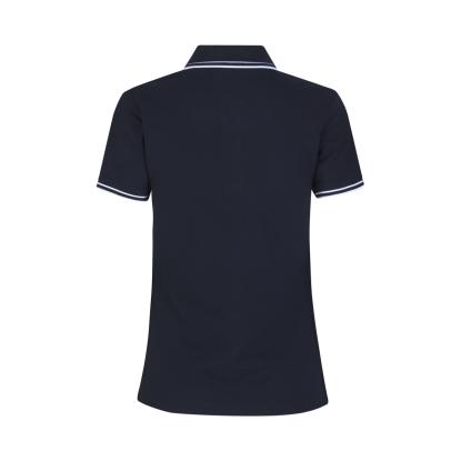ID 0523 Kontrast poloshirt med stretch, dame, navy