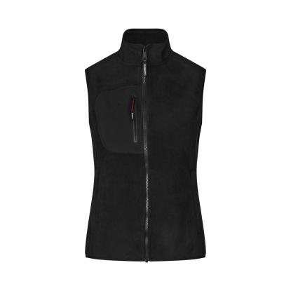 ID 0747 Bonded fleecevest, dame, sort