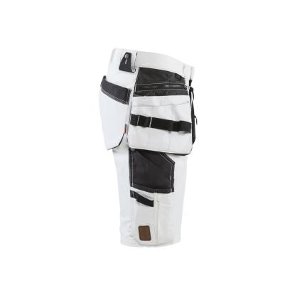 Blåkläder 1088 shorts 4-vejs stretch, hvid/mørk grå
