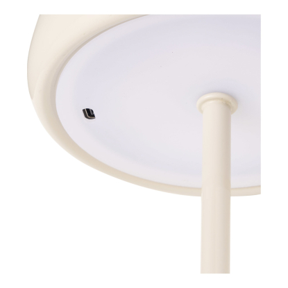Margate LED bordlampe, genopladelig, H18 cm, beige
