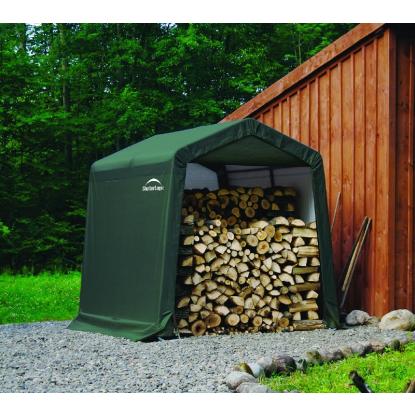 ShelterLogic Shed-in-a-Box teltgarage, grøn - 5,76 m²