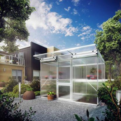 KGT Linea II drivhus, aluminium, 6,06 m²