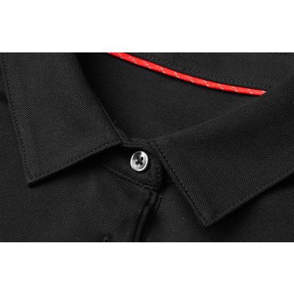 Seven Seas S523 poloshirt, økologisk, dame, sort
