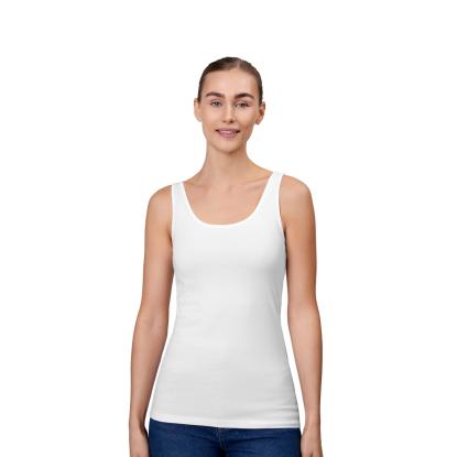 ID 0599 tanktop med stretch, dame, hvid