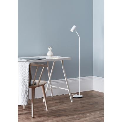Belid Tyson gulvlampe, H127 cm, GU10, hvid struktur
