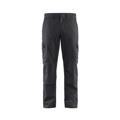 Blåkläder 1448 industri buks med knælommer stretch, mellemgrå/sort