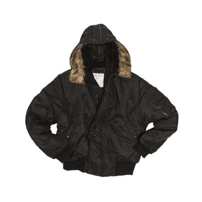 Mil-Tec N2B Basic pilotjakke, sort