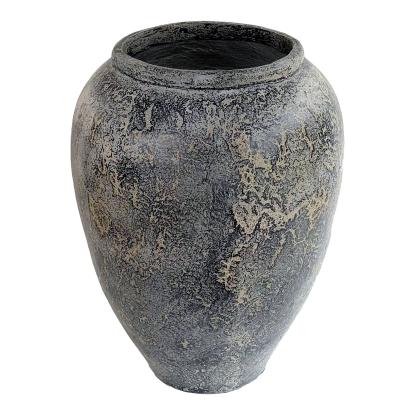 Terracotta krukke, grå, Ø66x85 cm