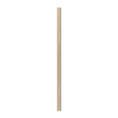 I-Wood afslutningsliste til 3-lamel akustikpanel, hvid olieret, grå filt og sort kerne, egefiner, 17 x 92 mm