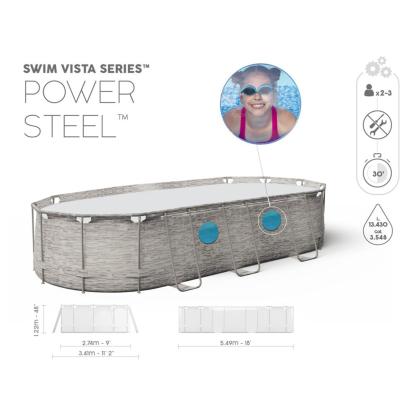 Bestway pool med pumpe og stige, 549 x 274 x 122 cm