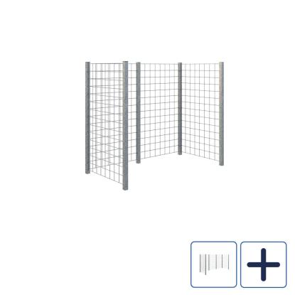PLUS renovationsskjul, stålespalier, stål