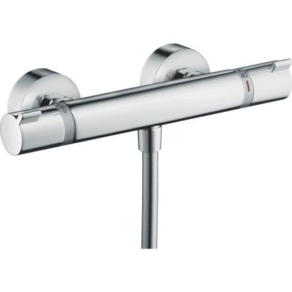 hansgrohe Ecostat Comfort brusearmatur med rosetter, 1/2" afgang, krom