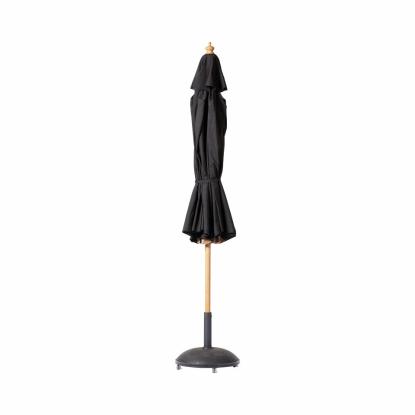 Cinas Pomino parasol, sort, olefin, Ø3,3 meter