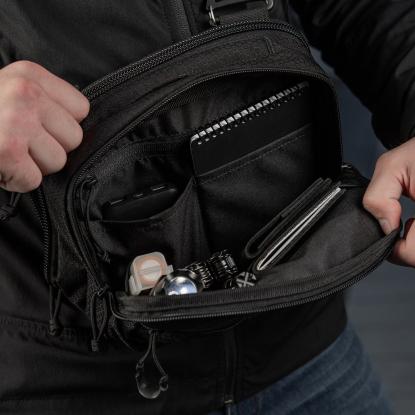 M-TAC Elite Hex EDC skuldertaske, sort