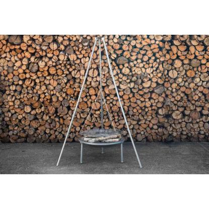 Venture Design Ukunda bålplads, sølv, 140 x Ø50 cm