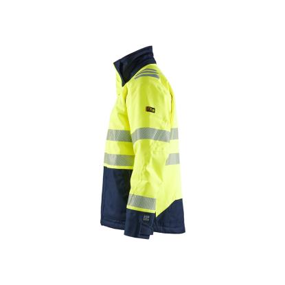 Blåkläder 4517 multinorm vinterjakke inherent, hi-vis gul/marineblå