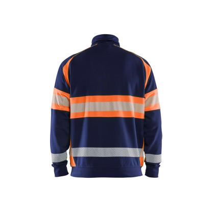 Blåkläder 3551 high vis sweatshirt, marineblå/hi-vis orange