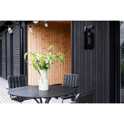 Varax Suvisaari rundt bord, sort, Ø103 cm