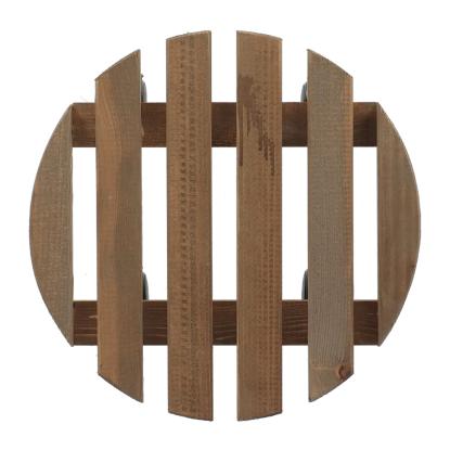 Esschert Design rund plantevogn, træ, Ø28,7 cm