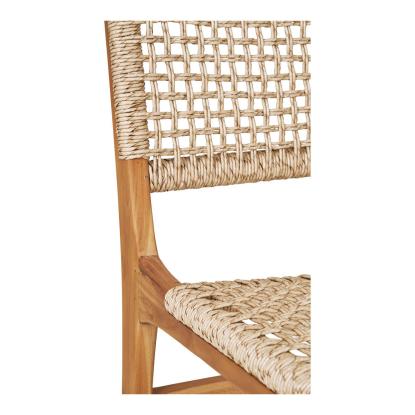 Derby spisebordsstol uden armlæn, teak/polyrattan, natur, 50 x 56 x 90 cm