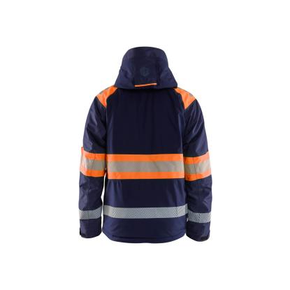Blåkläder 4480 high vis vinterjakke, marineblå/hi-vis orange