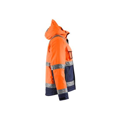 Blåkläder 4870 high vis vinterjakke, hi-vis orange/marineblå
