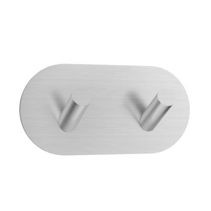 House Lucca knage med 2 kroge, mat krom, 96 x 48 x 30 mm
