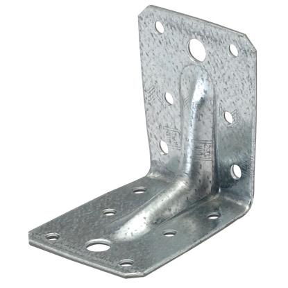 SIMA vinkelbeslag V7 med rib, rustfri kv. A4 - 70 x 70 x 2,0 x 55 mm