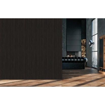 FibroTech PROFF akustikpanel, 605 x 3000 mm, black oak