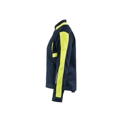 Blåkläder 4443 dame industrijakke stretch, mørk marineblå/hi-vis gul