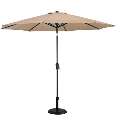 Florida parasol Ø300 x 243 cm med tilt, taupe