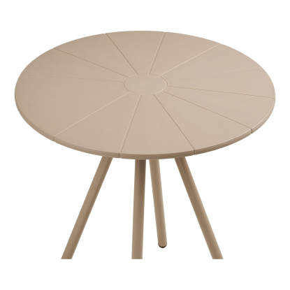 Barletta cafébord, taupe, Ø70 cm