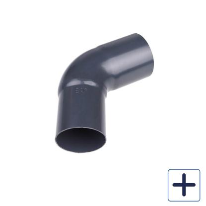 Plastmo bøjning, PVC, grafit, 60°