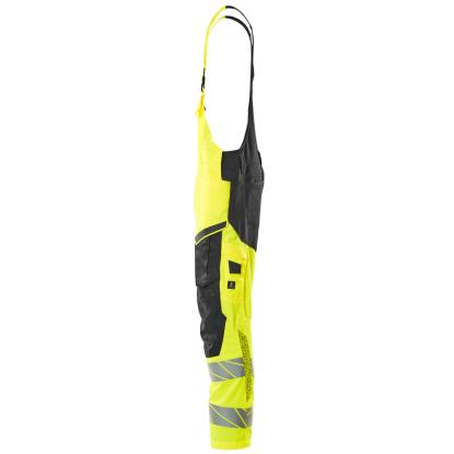 MASCOT ACCELERATE SAFE overall med knælommer, hi-vis gul/sort