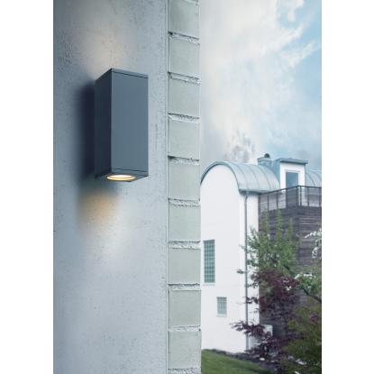 Norlys Sandvik væglampe, up/down, GU10, IP65, grafit