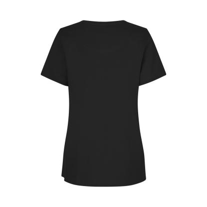 ID PRO Wear CARE 0373 T-shirt med v-hals, dame, sort