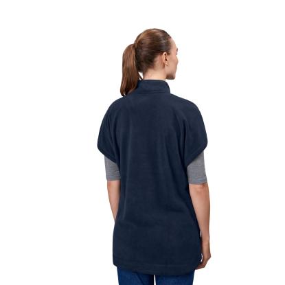 ID 0808 fleece tunika med korte ærmer, unisex, navy