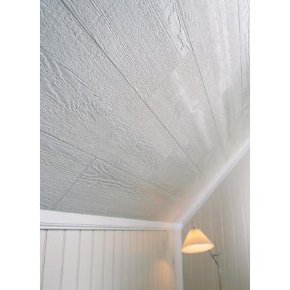 Huntonit Plankett loftplader, 11 x 280 x 1200 mm, hvid - 1,34 m²