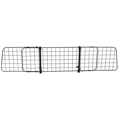 Hundegitter til bil, universalt og justerbart, sort, 91-145 x 30 cm