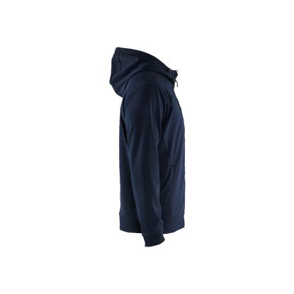 Blåkläder 3363 hættetrøje full zip, mørk marineblå/sort
