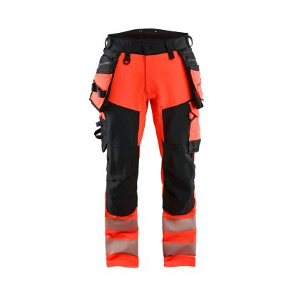 Blåkläder 1122 high vis buks 4-vejs stretch, hi-vis rød/sort