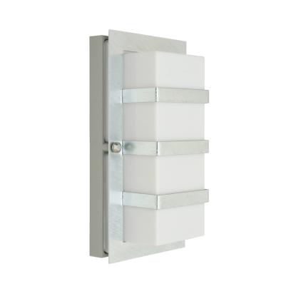 Norlys Boden LED væglampe, IP54, galvaniseret, frostet