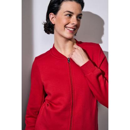 ID PRO Wear 0367 sweat cardigan, dame, rød